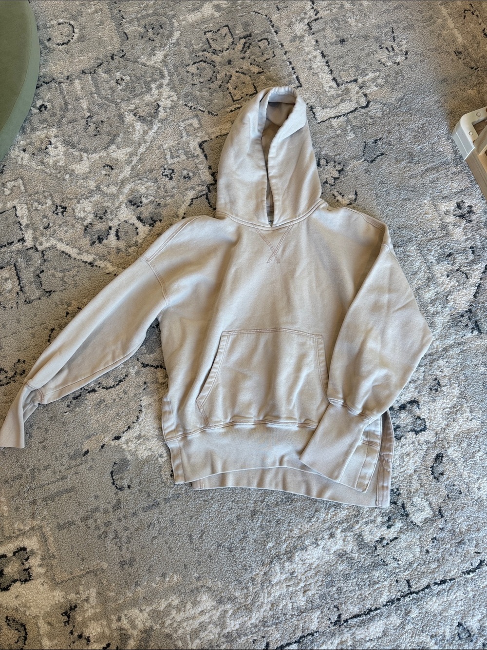 Abercrombie & Fitch Light Beige Pullover Hoodie
